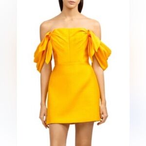 Acler
Selkin Off-the-Shoulder Draped Mini Dress